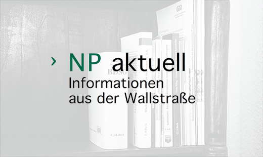 NP aktuell - Informationen aus der Wallstrasse